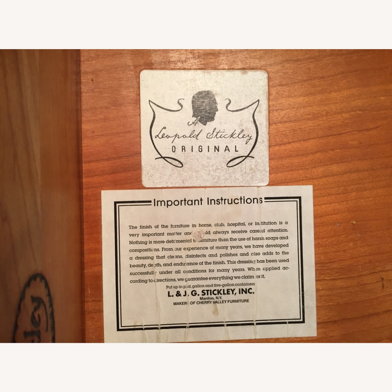 Stickley Brothers Furniture Dark Brown Dresser - image-2