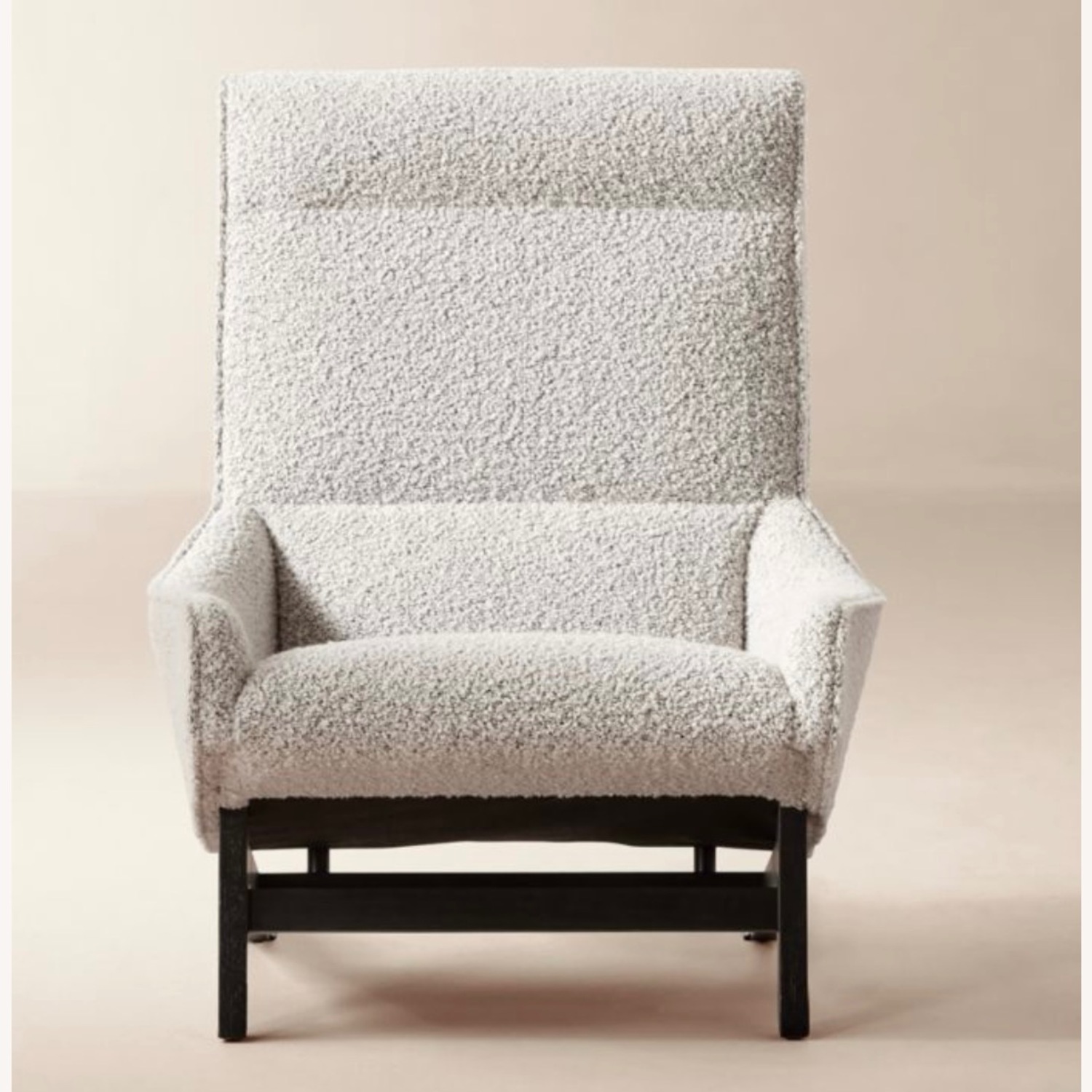 CB2 Grosseto Peppered Grey Boucle Chair - image-1