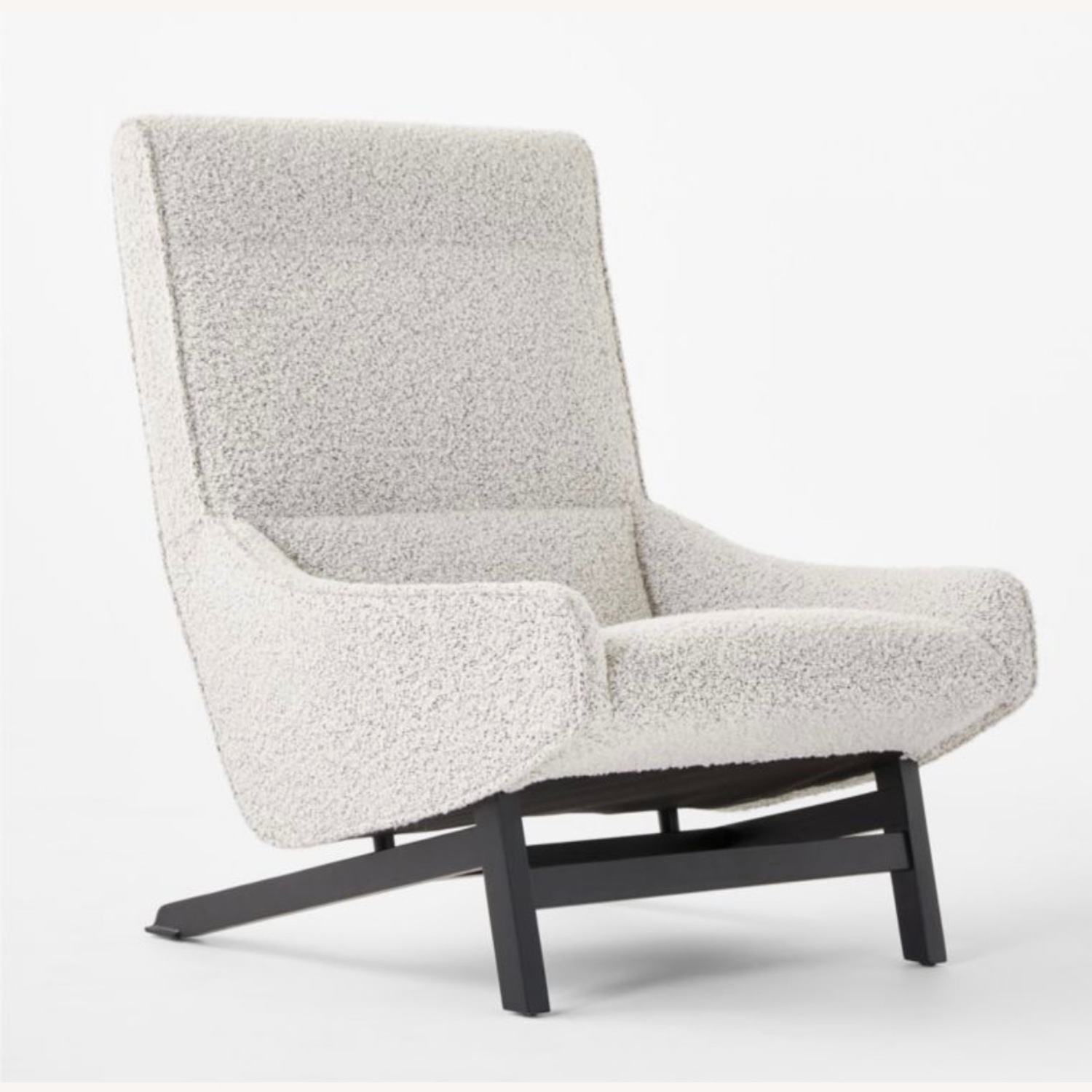 CB2 Grosseto Peppered Grey Boucle Chair - image-0