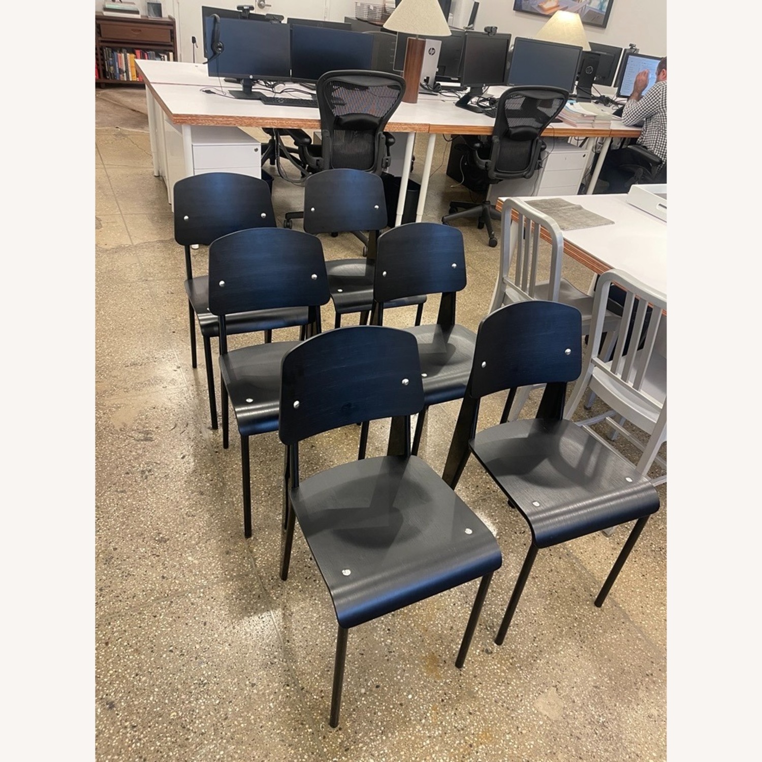 Modway Black Wood Accent Chairs. Set of 6 - image-4