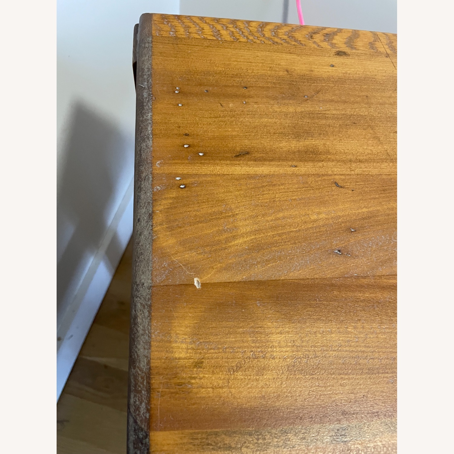 Antique Solid Oak Mission Desk or Library Table - image-7