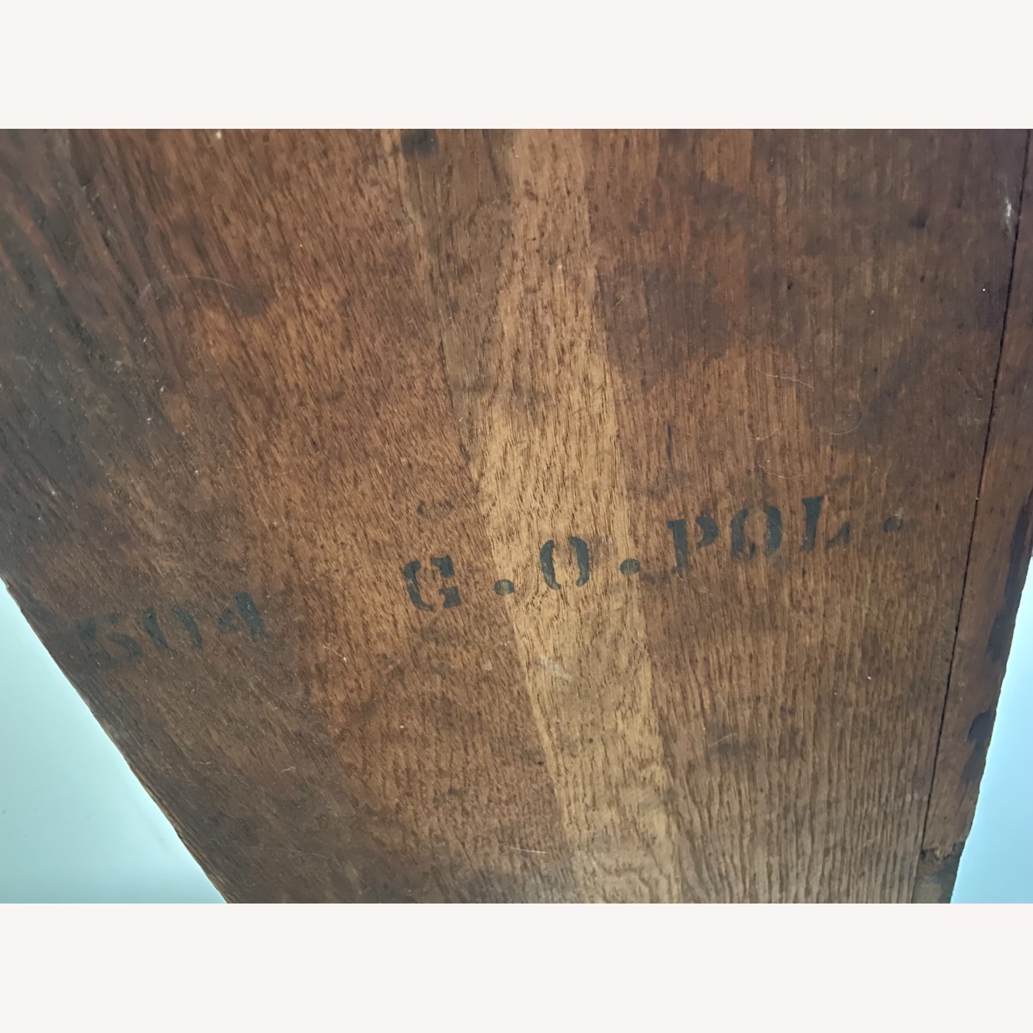 Antique Solid Oak Mission Desk or Library Table - image-5