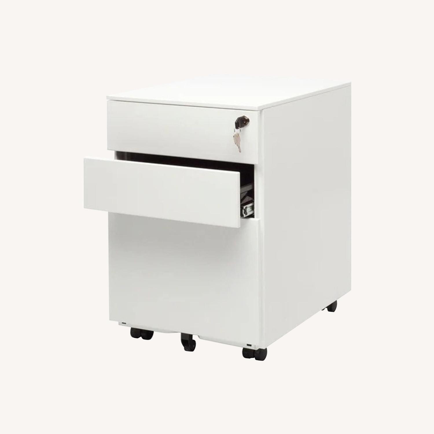 Blu Dot White Metal Chest, Set of 3 - image-0