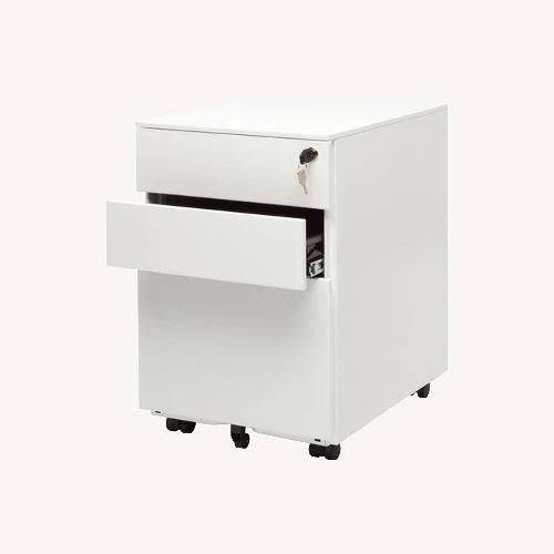 Used Blu Dot White Metal Chest, Set of 3 for sale on AptDeco