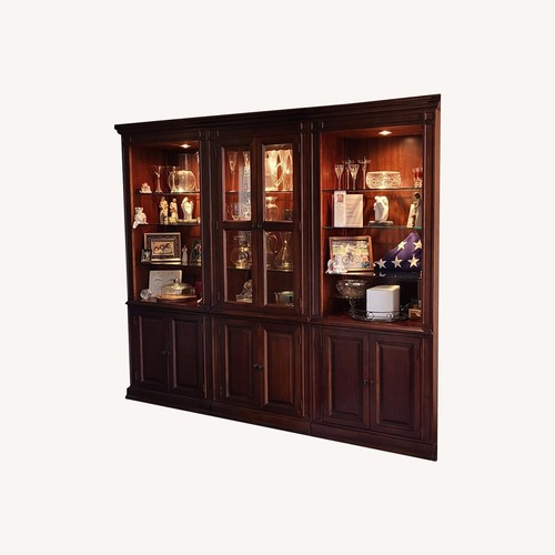 Used 3 - piece Thomasville Solid Cherry Wall Unit for sale on AptDeco