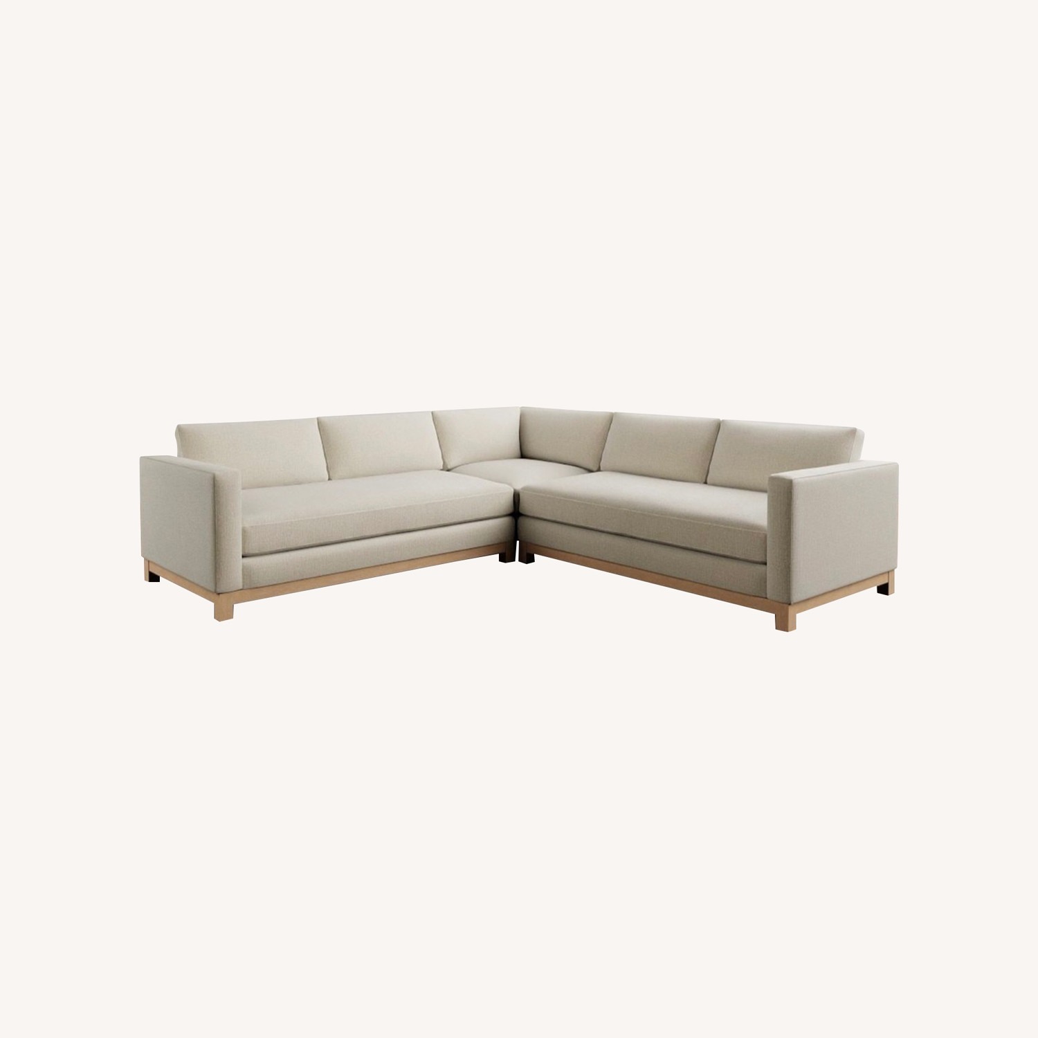 Pottery Barn Jake 3-Piece L- Shaped Sectional (110") - image-0