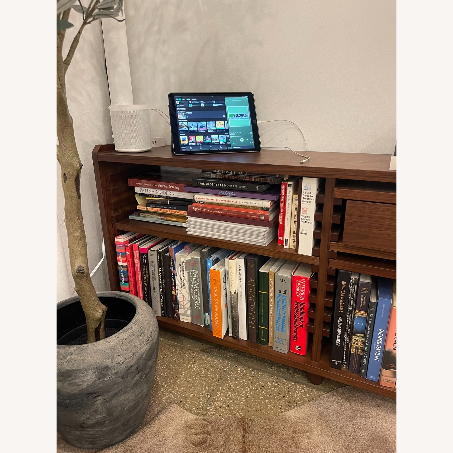 CB2 Ventura Dark Brown Wood Bookcase - image-3