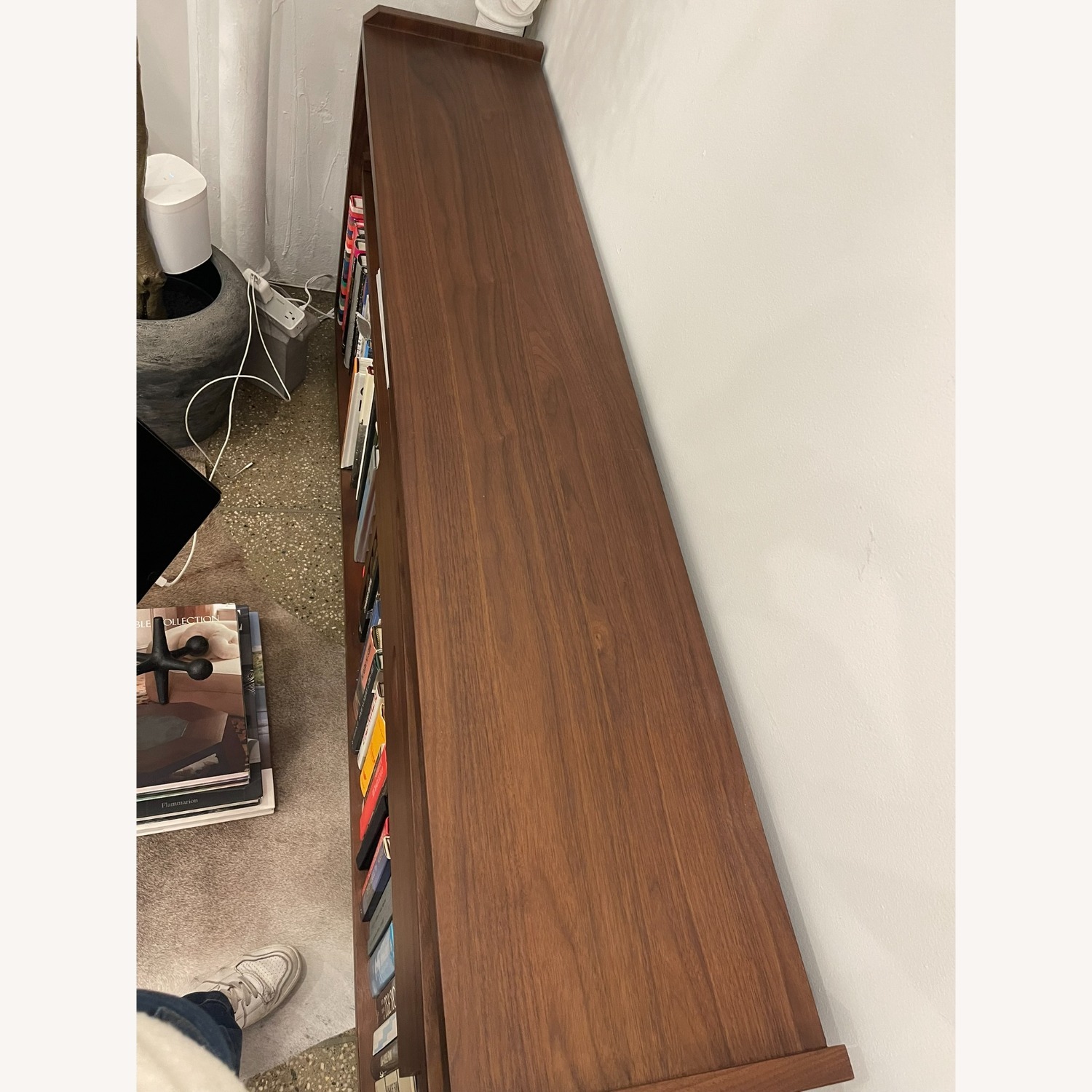 CB2 Ventura Dark Brown Wood Bookcase - image-7