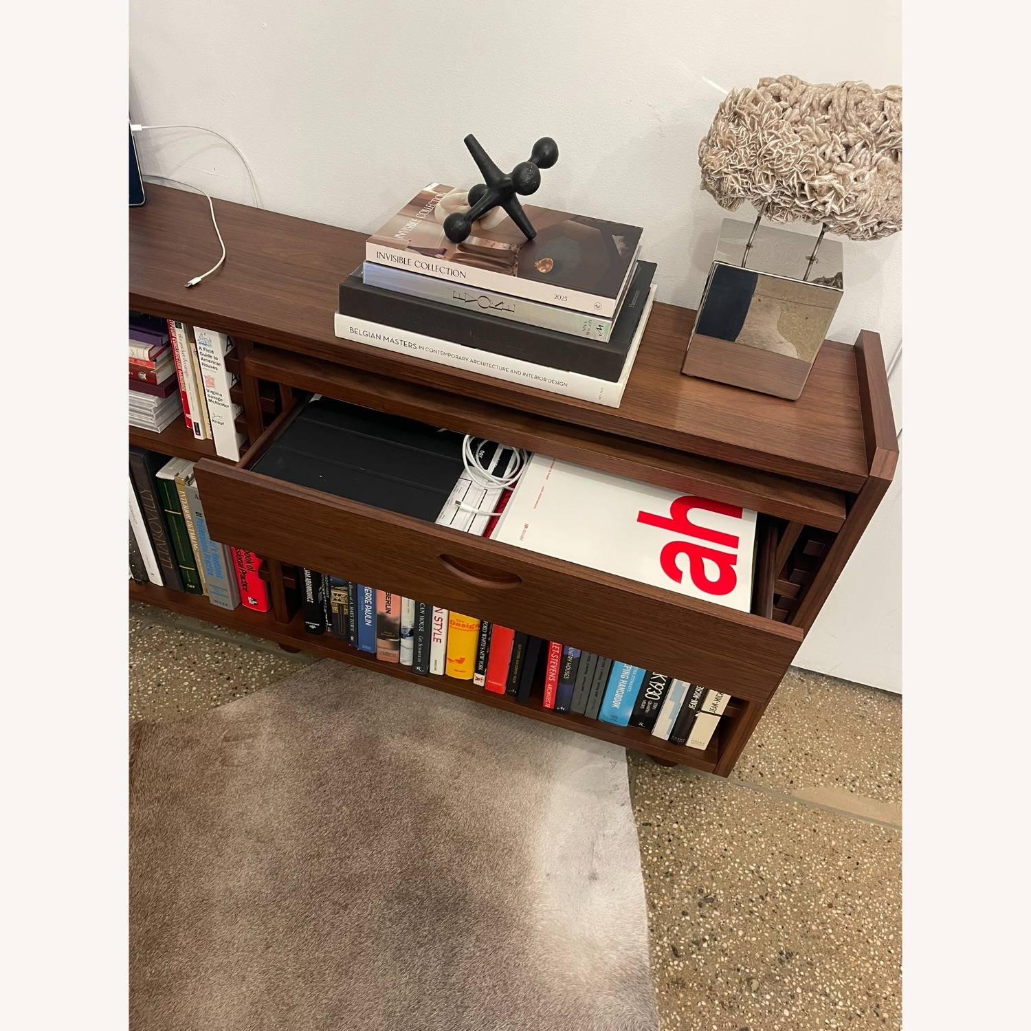 CB2 Ventura Dark Brown Wood Bookcase - image-8