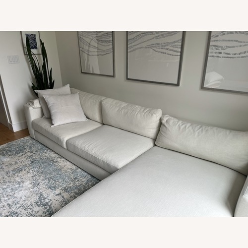 Used Crate & Barrel Retreat 2-Piece Chaise Sectional Sofa for sale on AptDeco