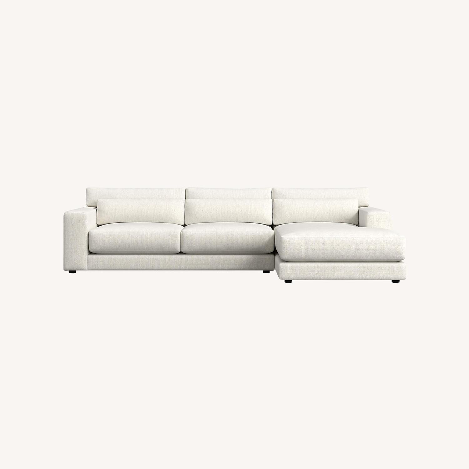 Crate & Barrel Retreat 2-Piece Chaise Sectional Sofa - image-0
