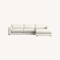 Crate & Barrel Retreat 2-Piece Chaise Sectional Sofa