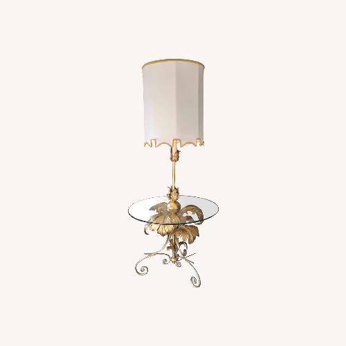 Used Vintage/Antique Finds Gold Metal Floor Lamp for sale on AptDeco