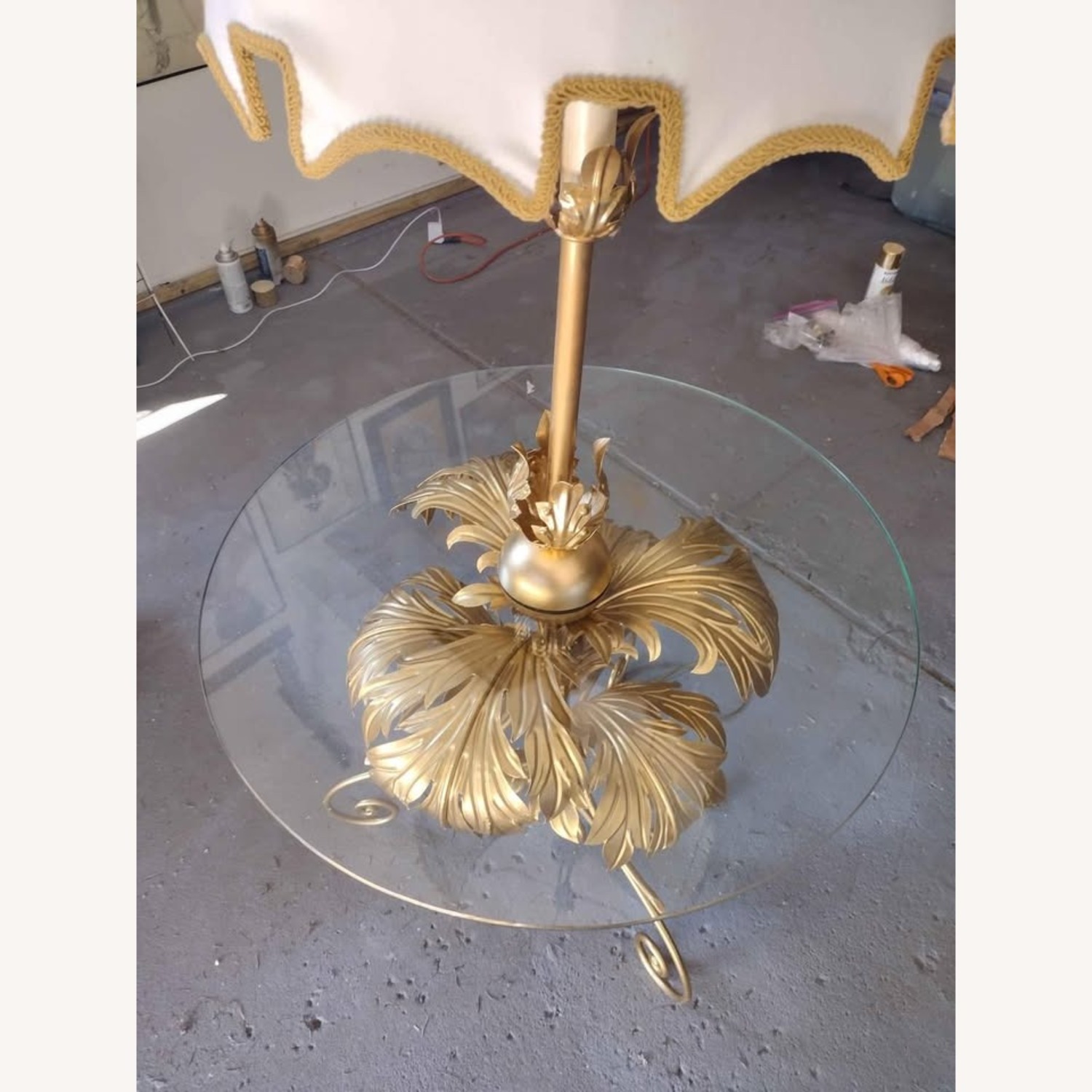 Vintage/Antique Finds Gold Metal Floor Lamp - image-6