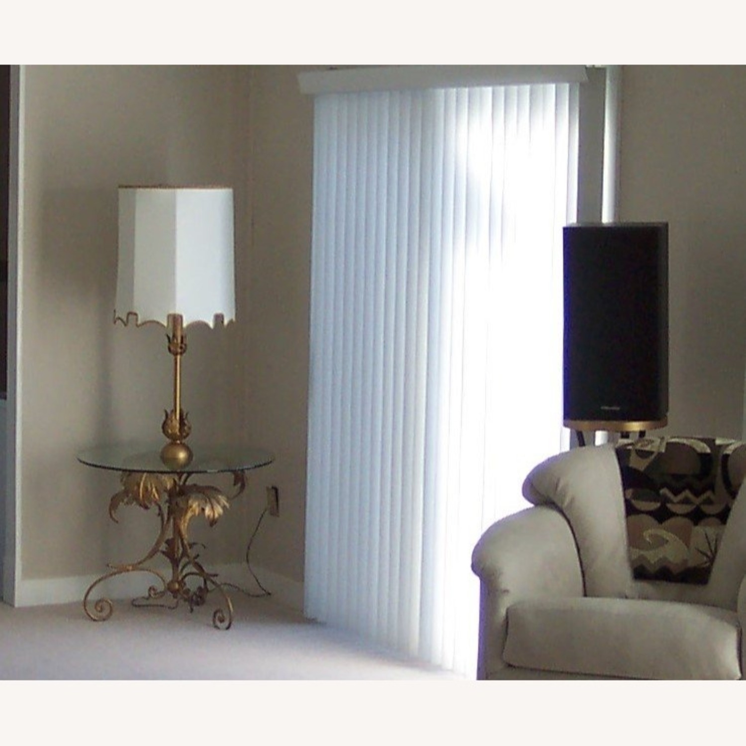 Vintage/Antique Finds Gold Metal Floor Lamp - image-5