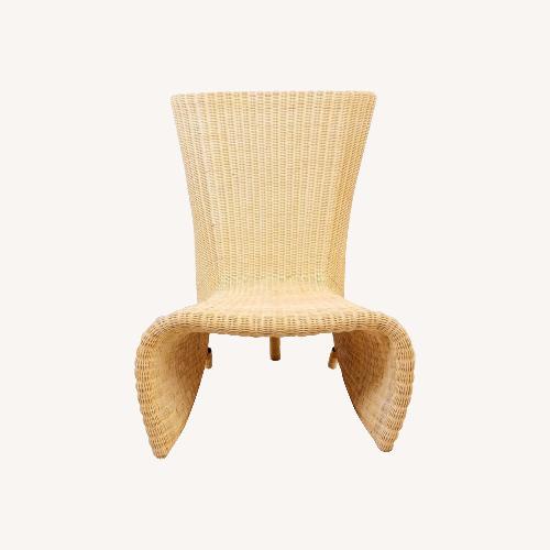 Used France and Son Natural Rattan Accent Chair for sale on AptDeco