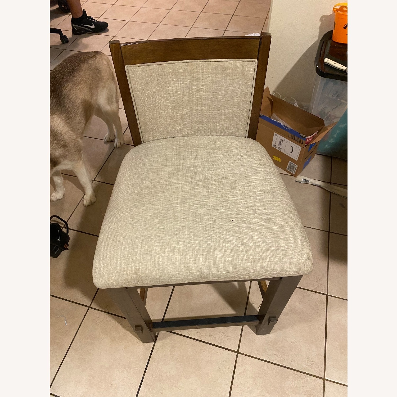 Dark Brown Wood Dining Set - image-2