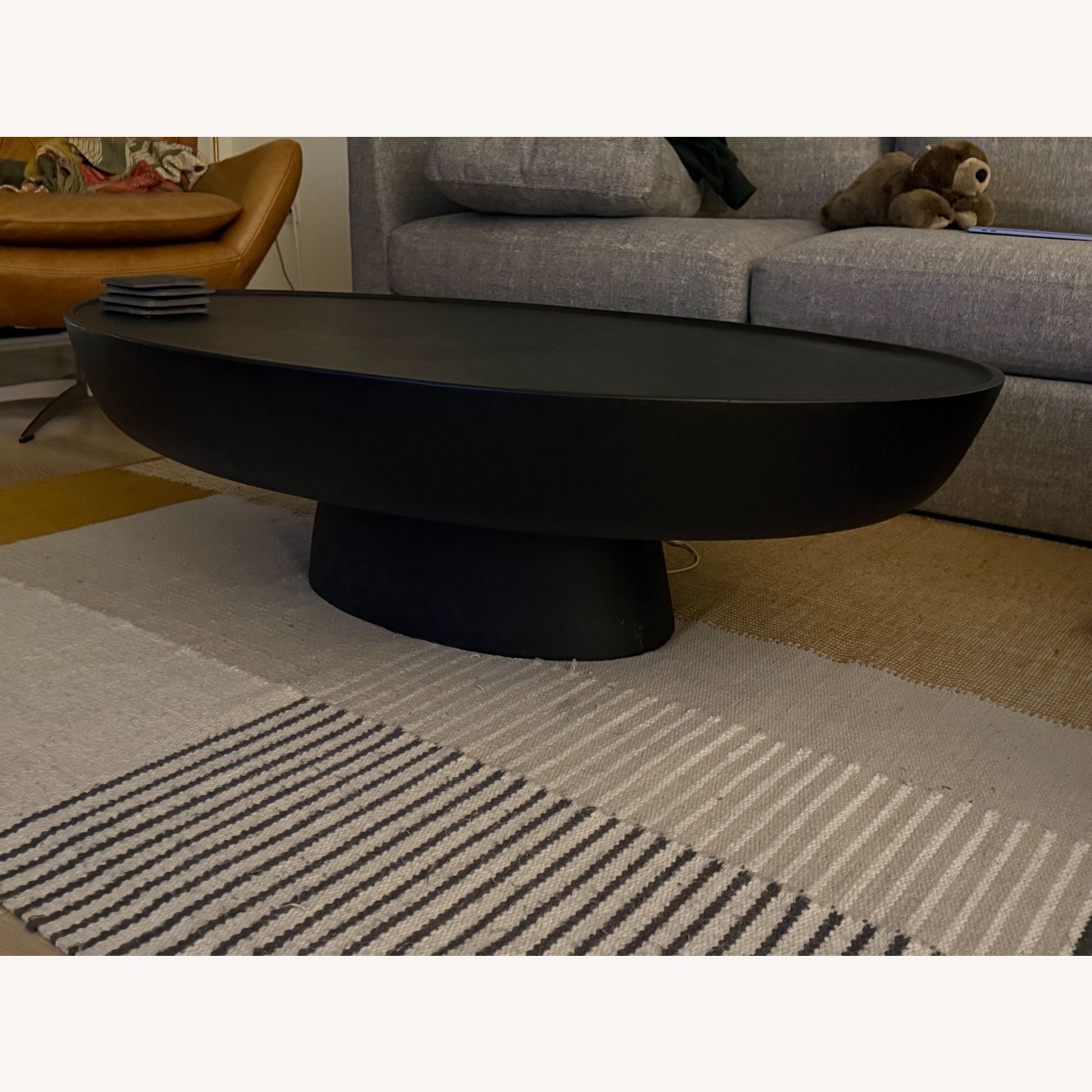 Rove Concepts Maria Black Concrete Coffee Table - image-3