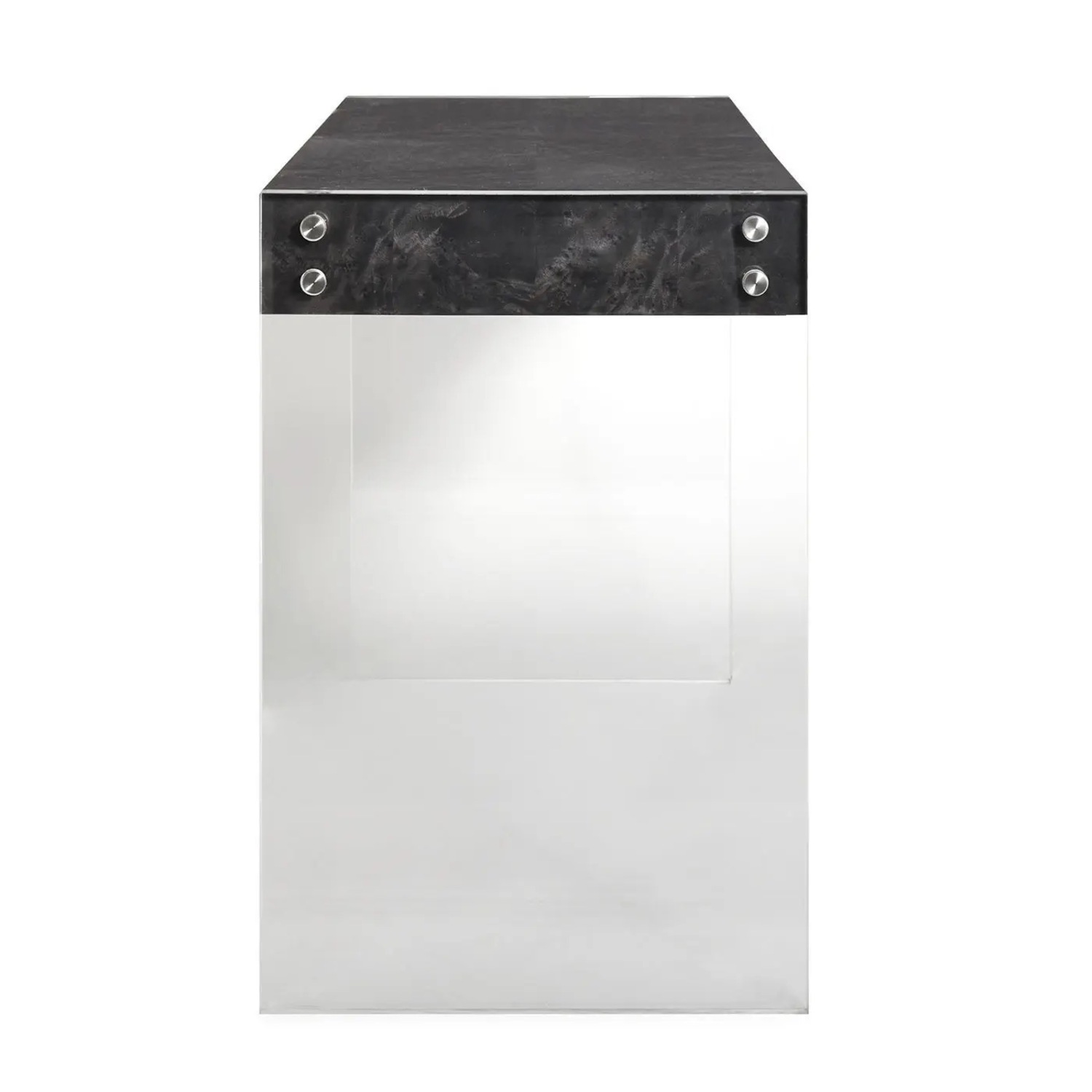 Jonathan Adler Bond Burl Wood Black Wood Desk - image-2