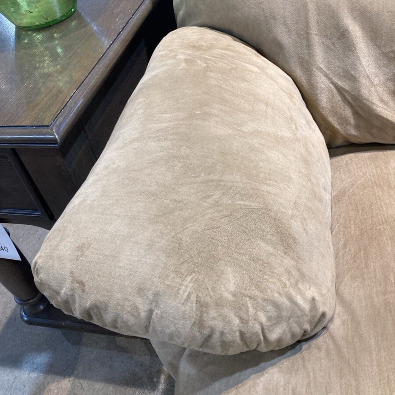 3-Seat Soft Microfiber Sofa Tan - image-6