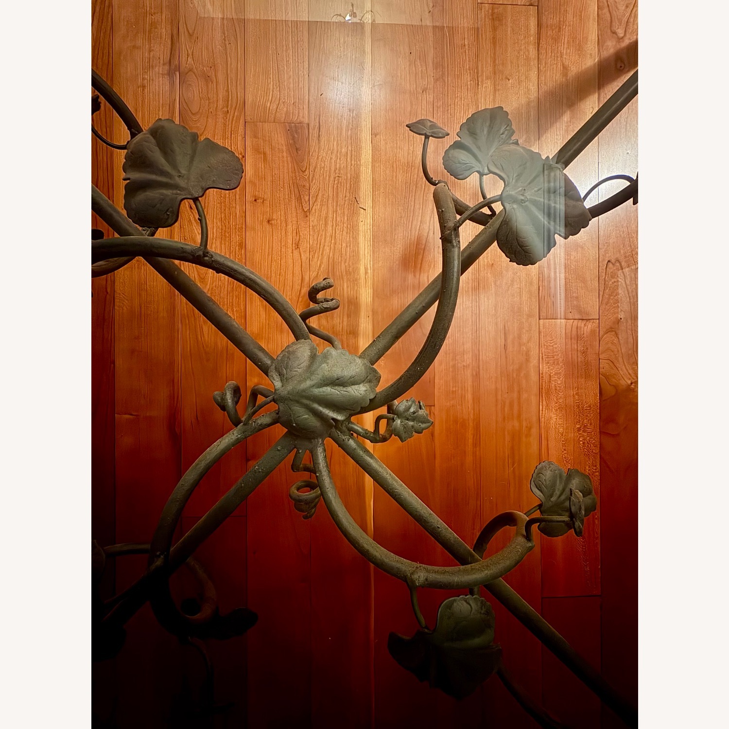 Wrought Iron and Glass Coffee Table - image-3