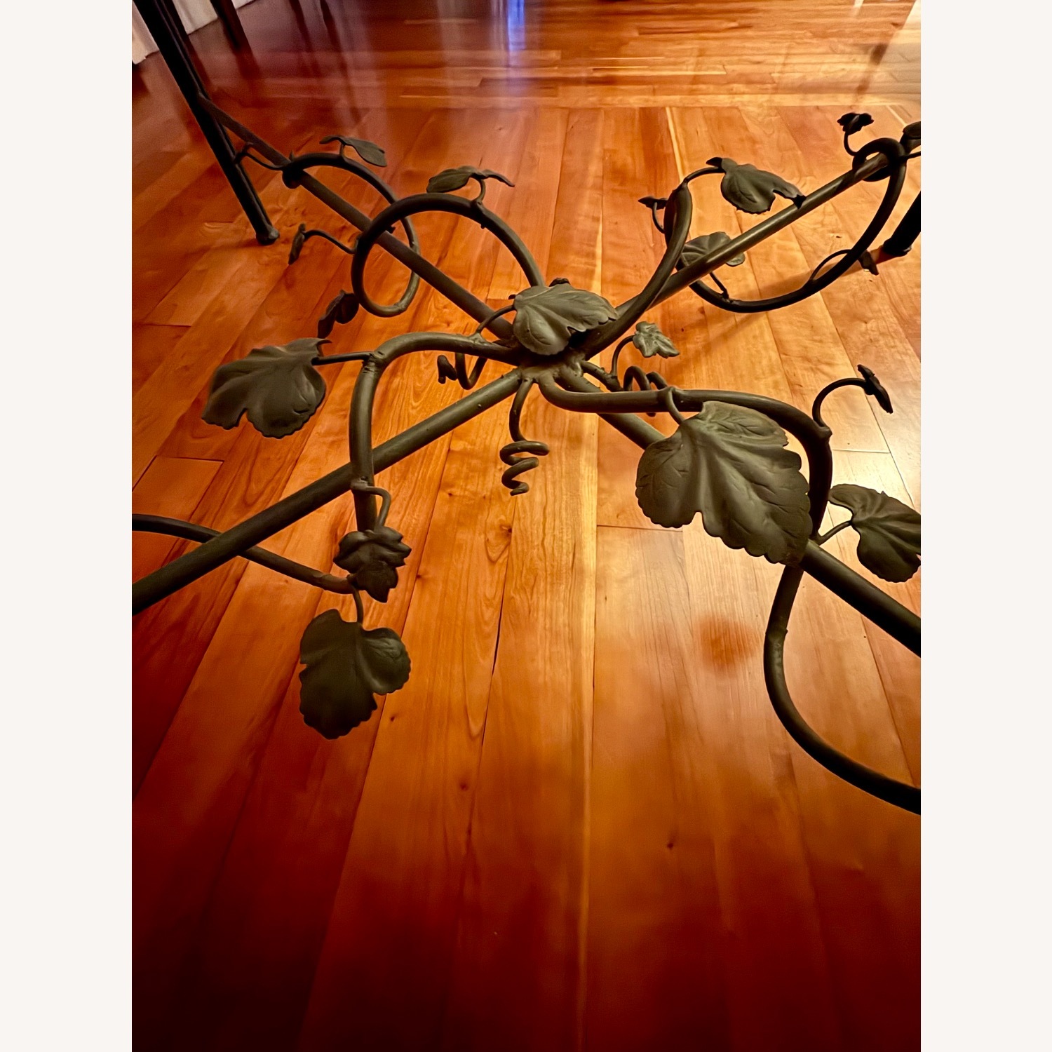 Wrought Iron and Glass Coffee Table - image-4