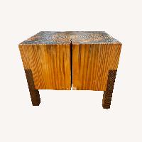 Natural Wood Side Table