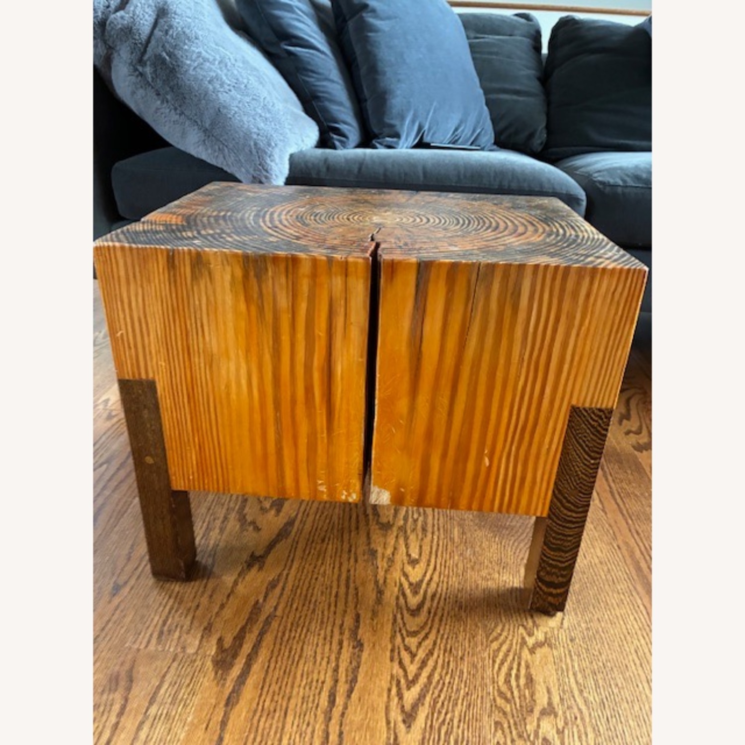 Natural Wood Side Table - image-6