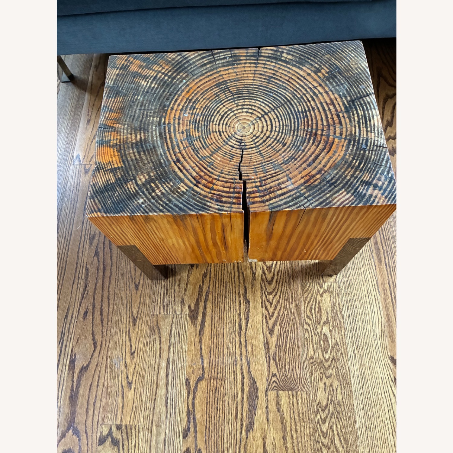 Natural Wood Side Table - image-4