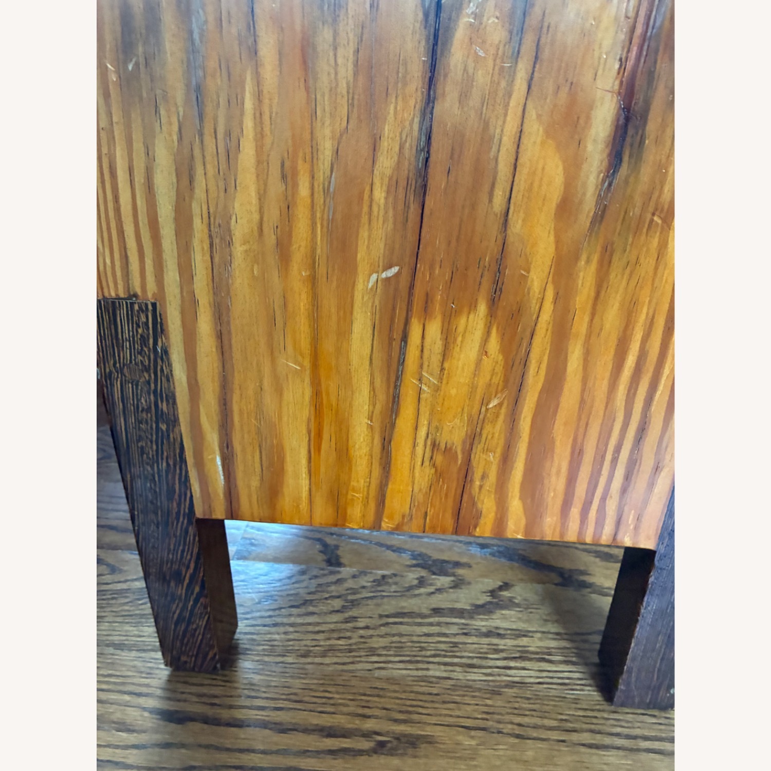 Vintage/Antique Finds Natural Wood Side Table - image-5