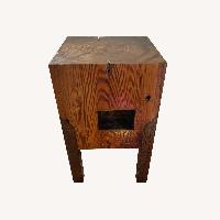 Vintage/Antique Finds Natural Wood Side Table