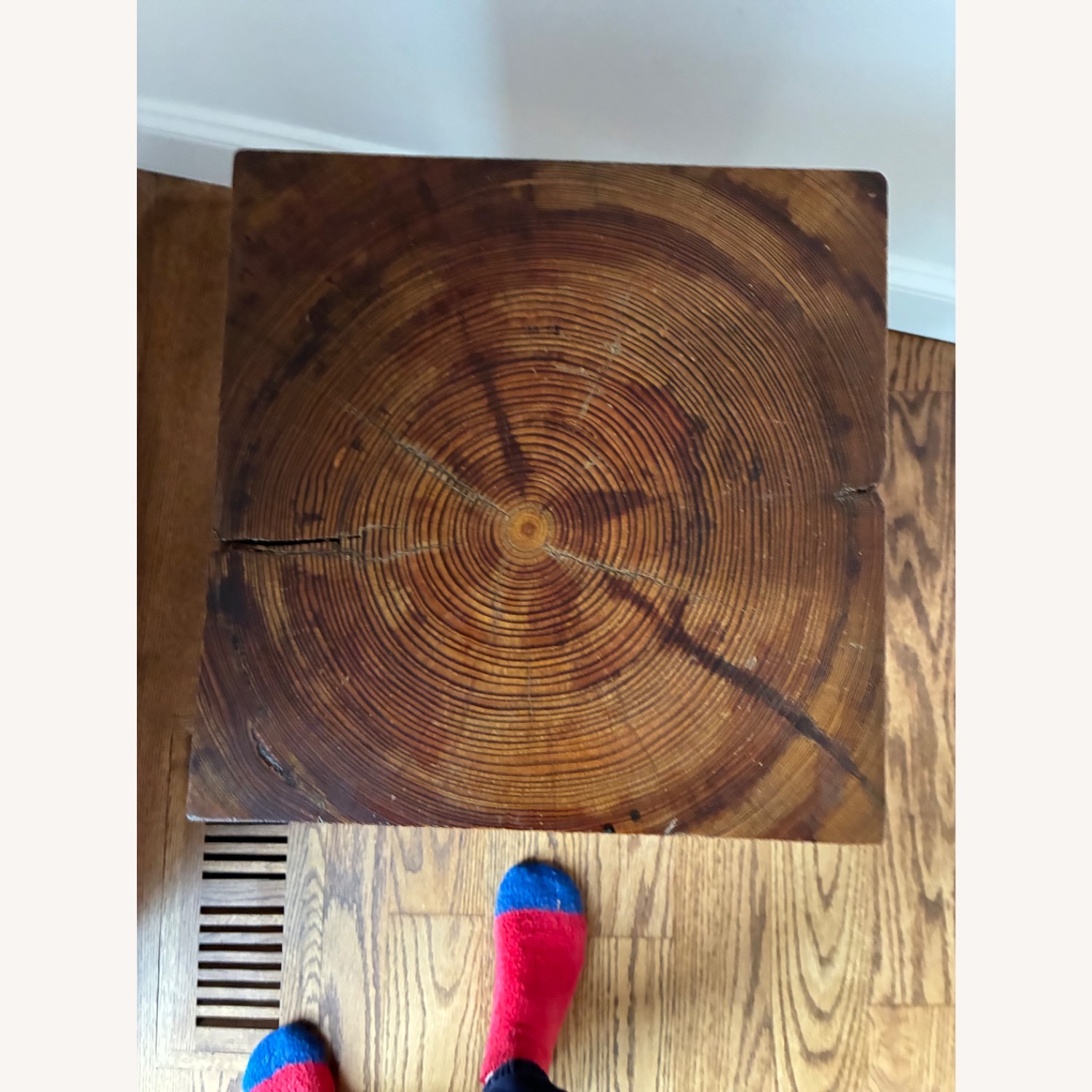 Vintage/Antique Finds Natural Wood Side Table - image-3