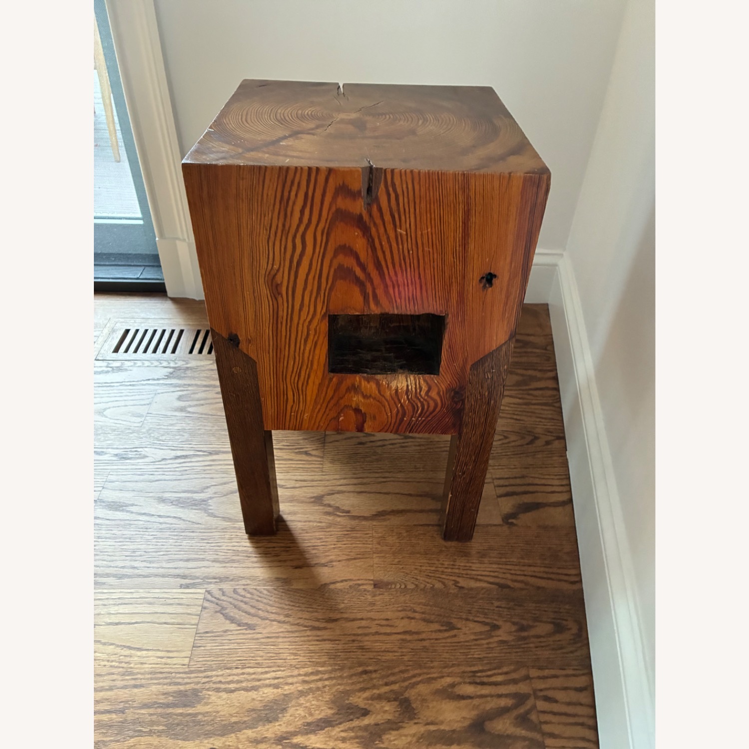 Vintage/Antique Finds Natural Wood Side Table - image-1