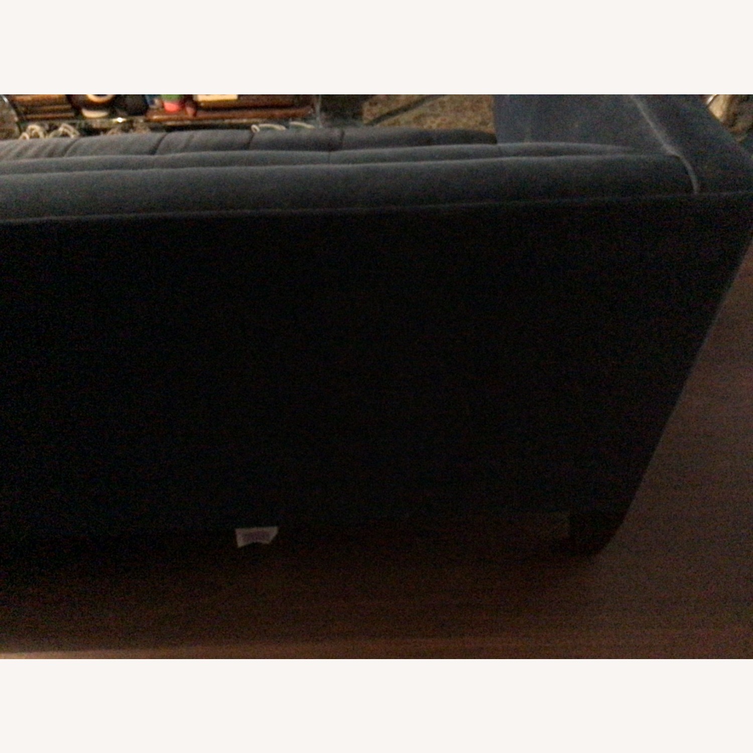 Michell Gold + Bob William Blue Fabric 3+ Seater Sofa - image-6