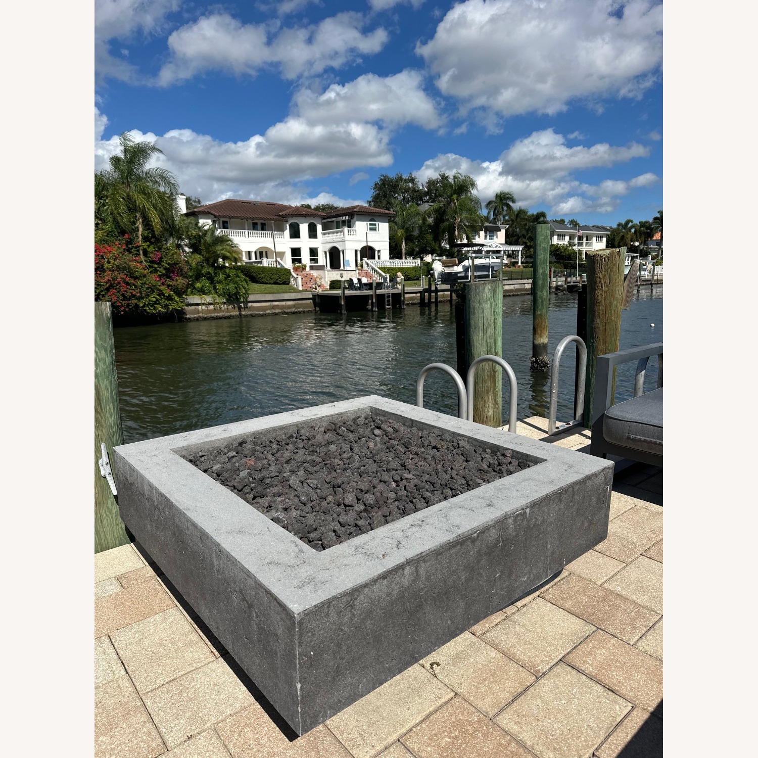 Restoration Hardware Square Fire Table - image-1