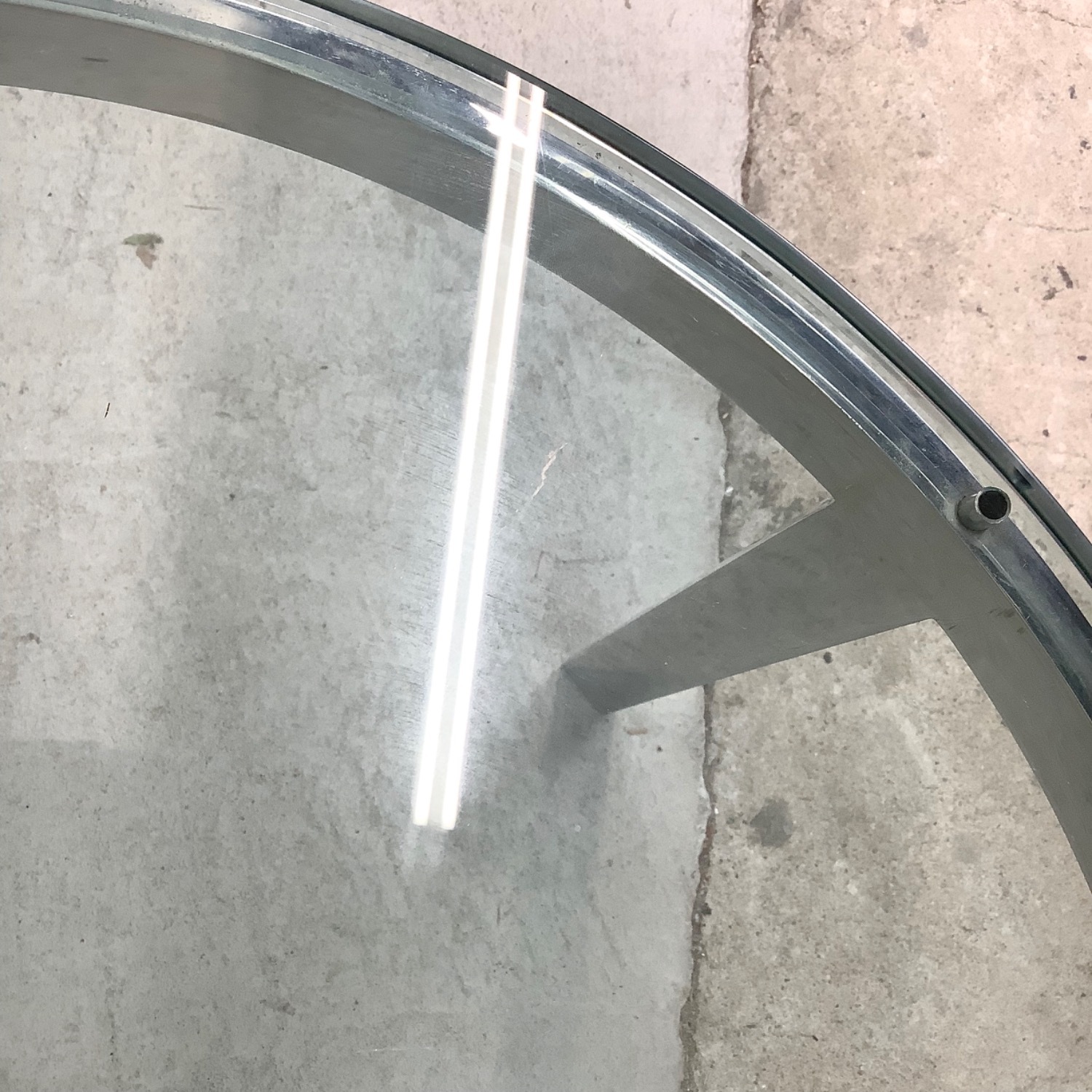 Mid-Century Chrome And Glass Side Table - image-14