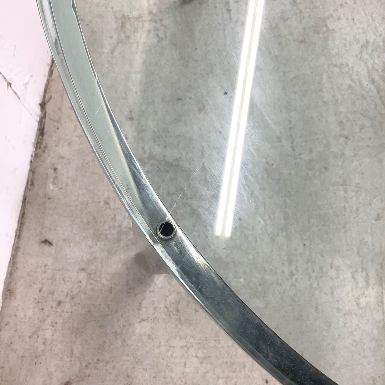 Mid-Century Chrome And Glass Side Table - image-16