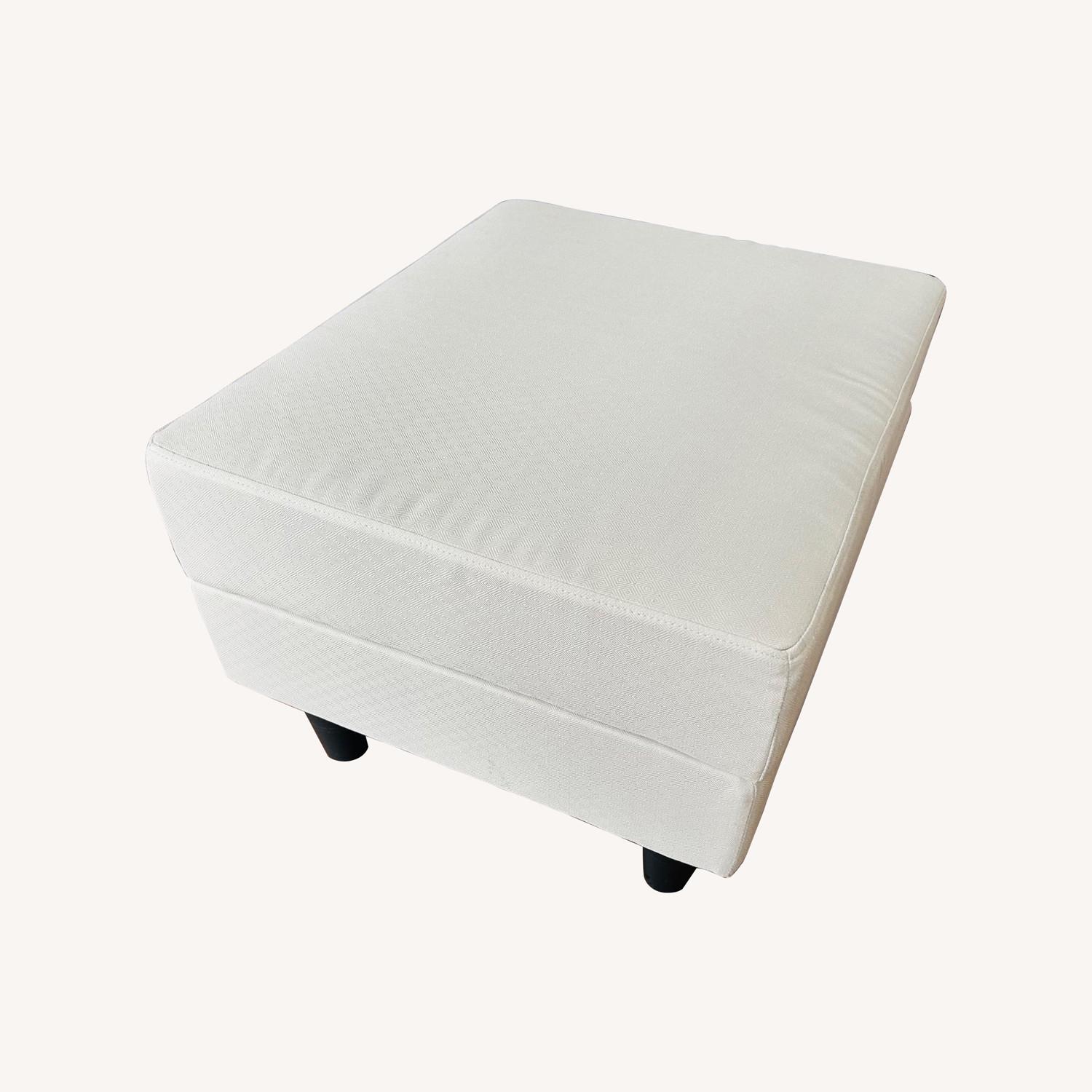 IKEA Strandmon Beige Ottoman - image-0