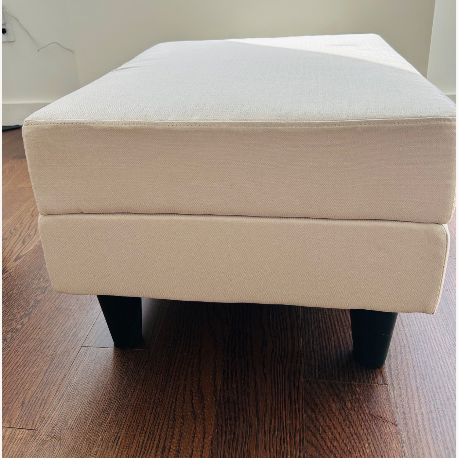 IKEA Strandmon Beige Ottoman - image-1