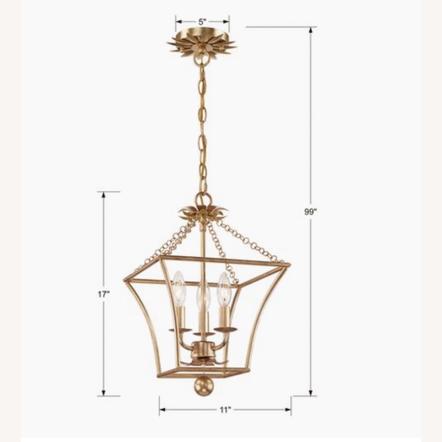 One King's Lane Broche Ceiling Lamp - image-4