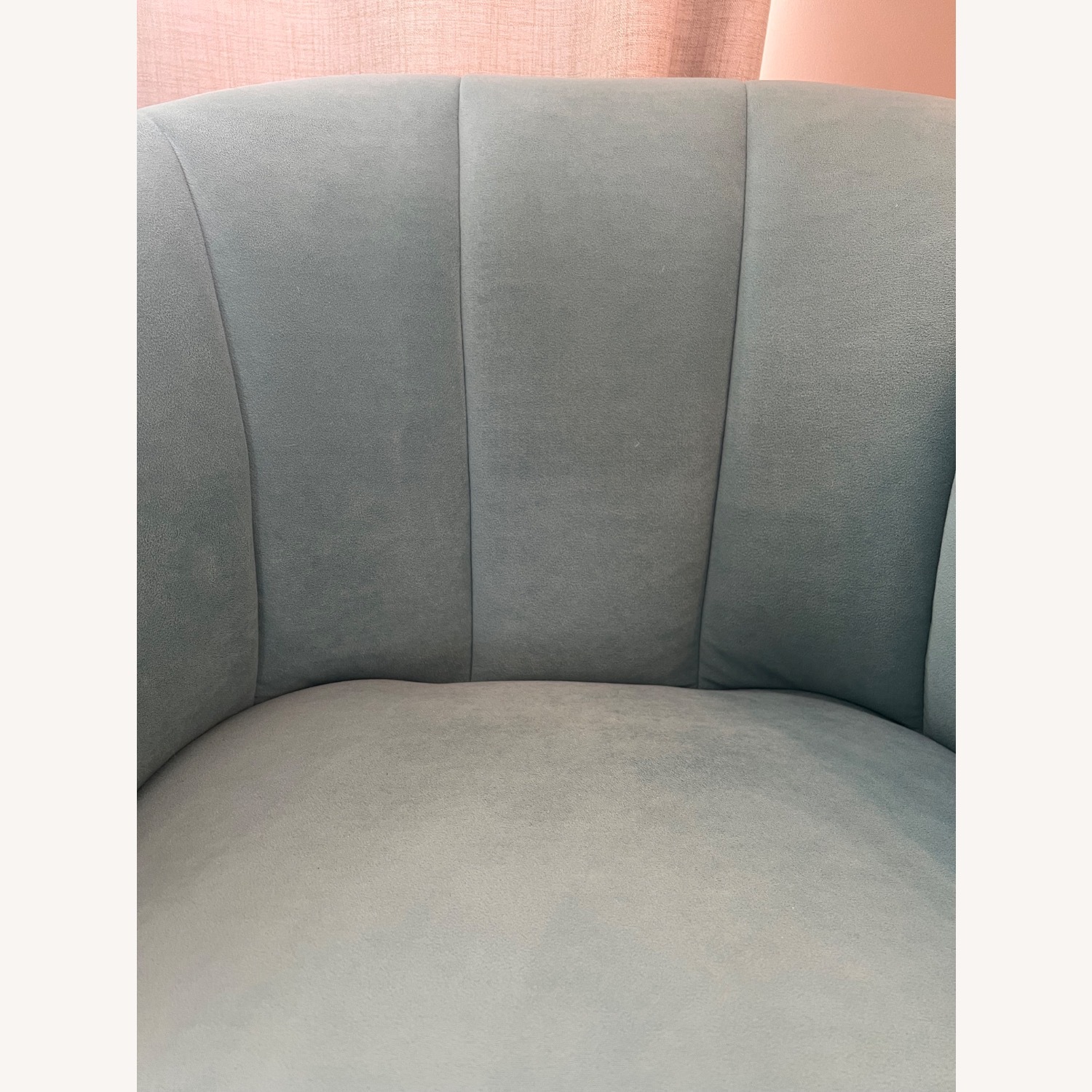 World Market Blue Velvet Accent Chair - image-3