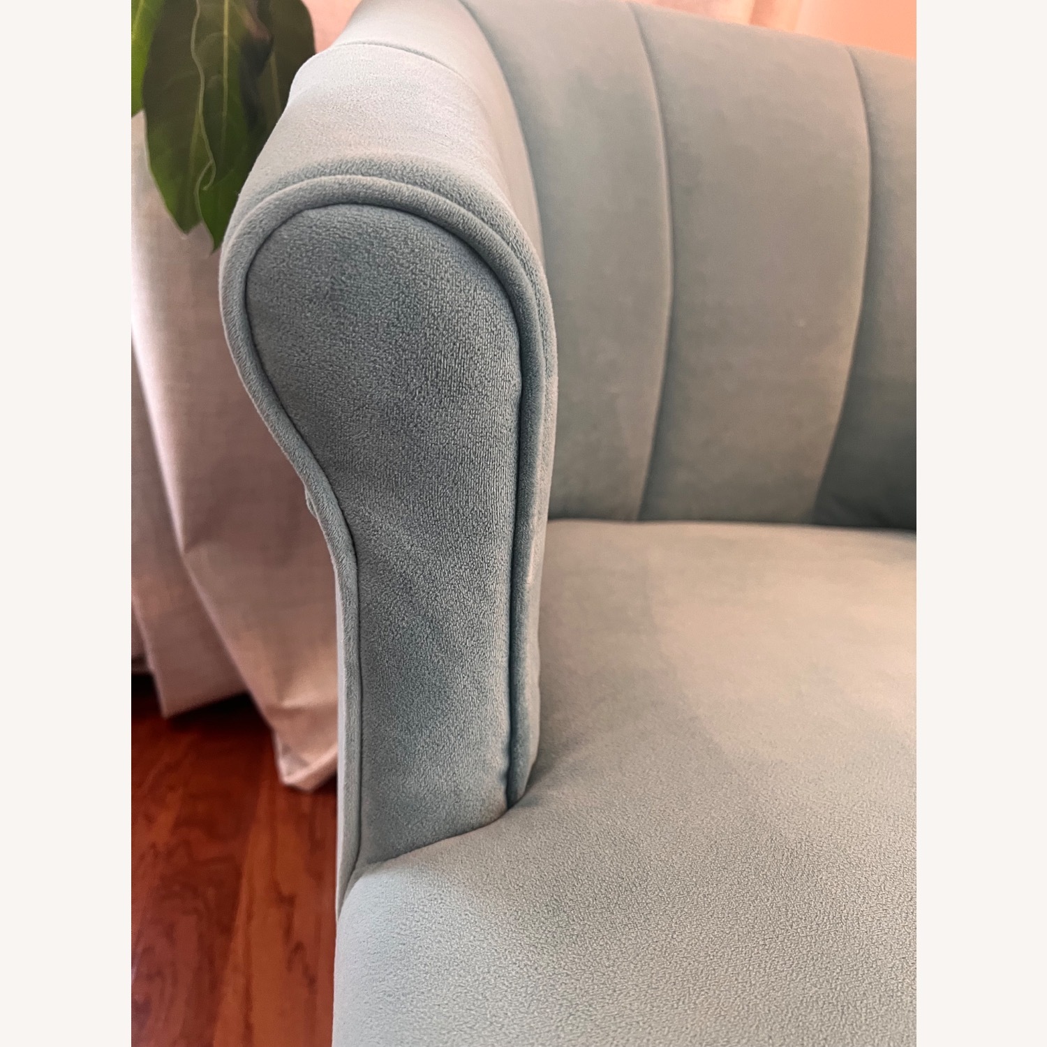 World Market Blue Velvet Accent Chair - image-4