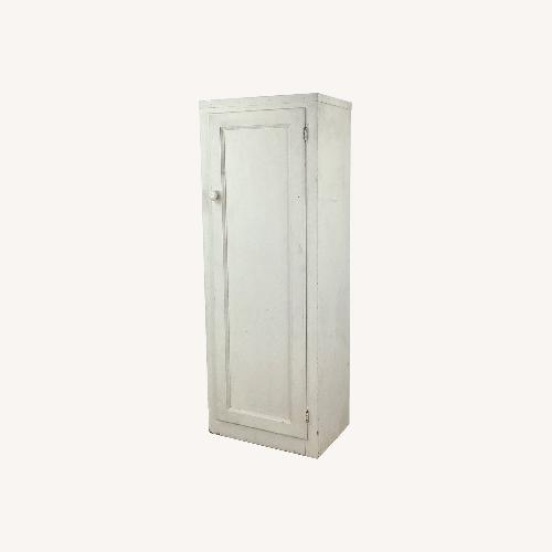 Used Antique White Storage Cabinet Bonnetiere for sale on AptDeco