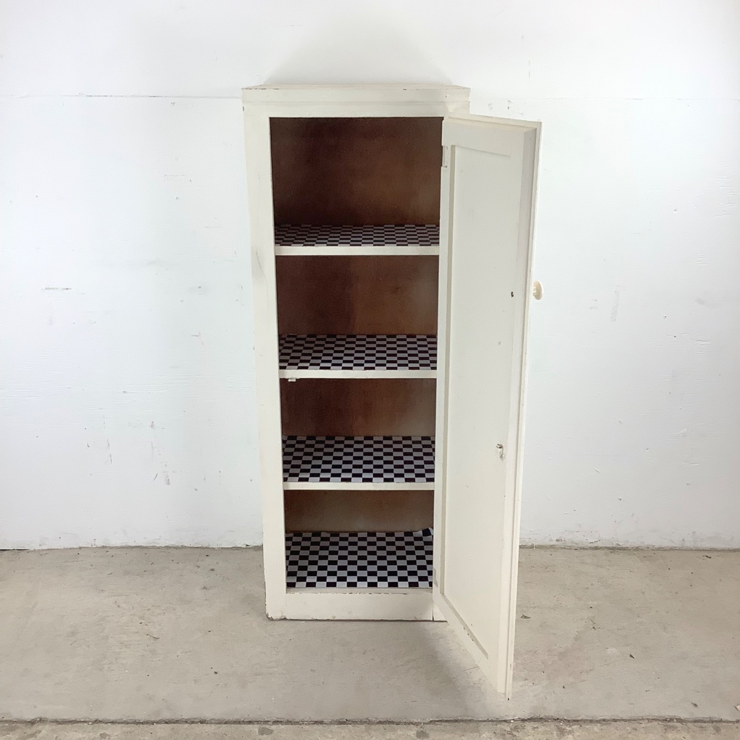 Antique White Storage Cabinet Bonnetiere - image-2