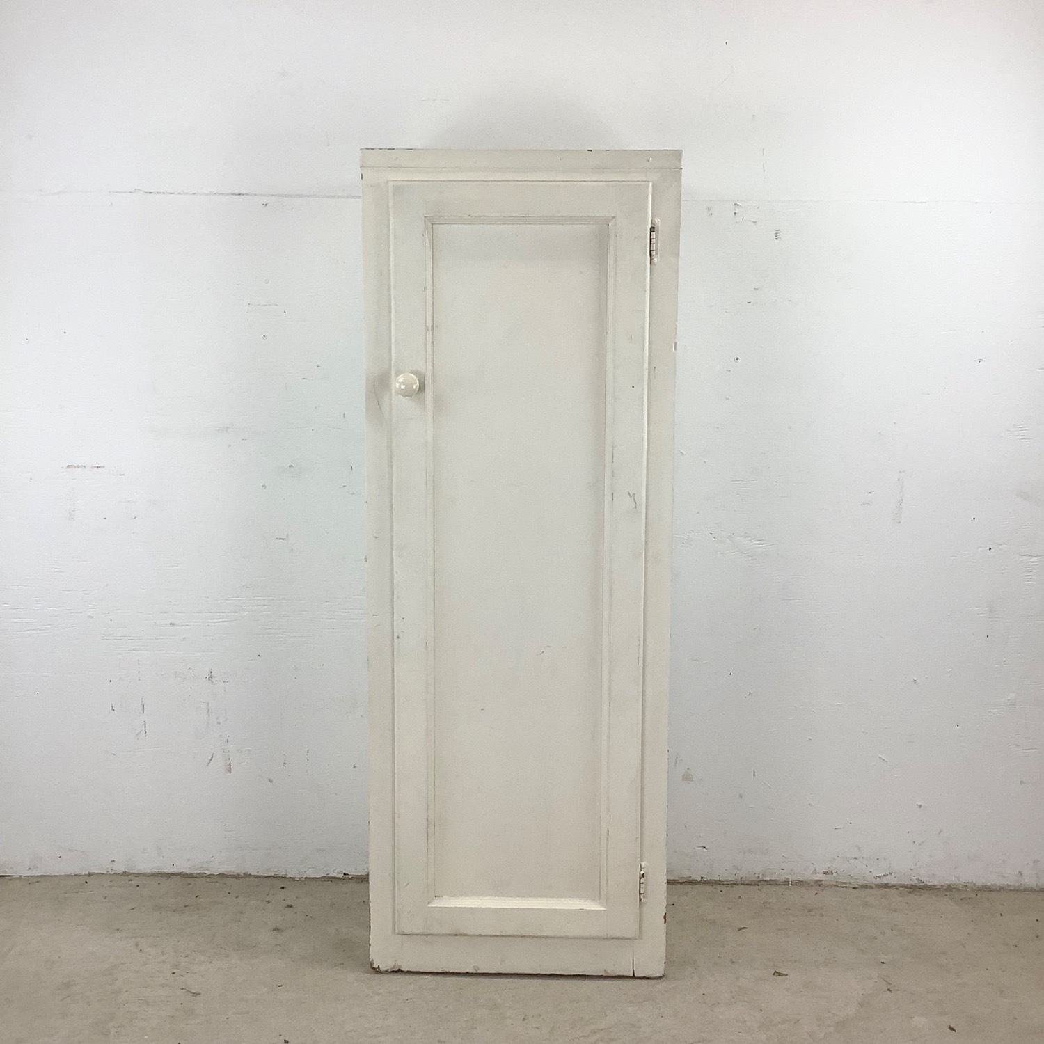 Antique White Storage Cabinet Bonnetiere - image-20
