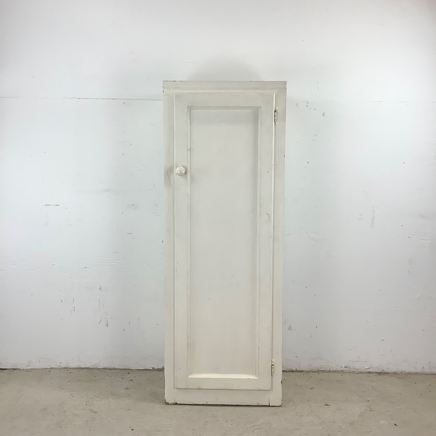 Antique White Storage Cabinet Bonnetiere - image-5