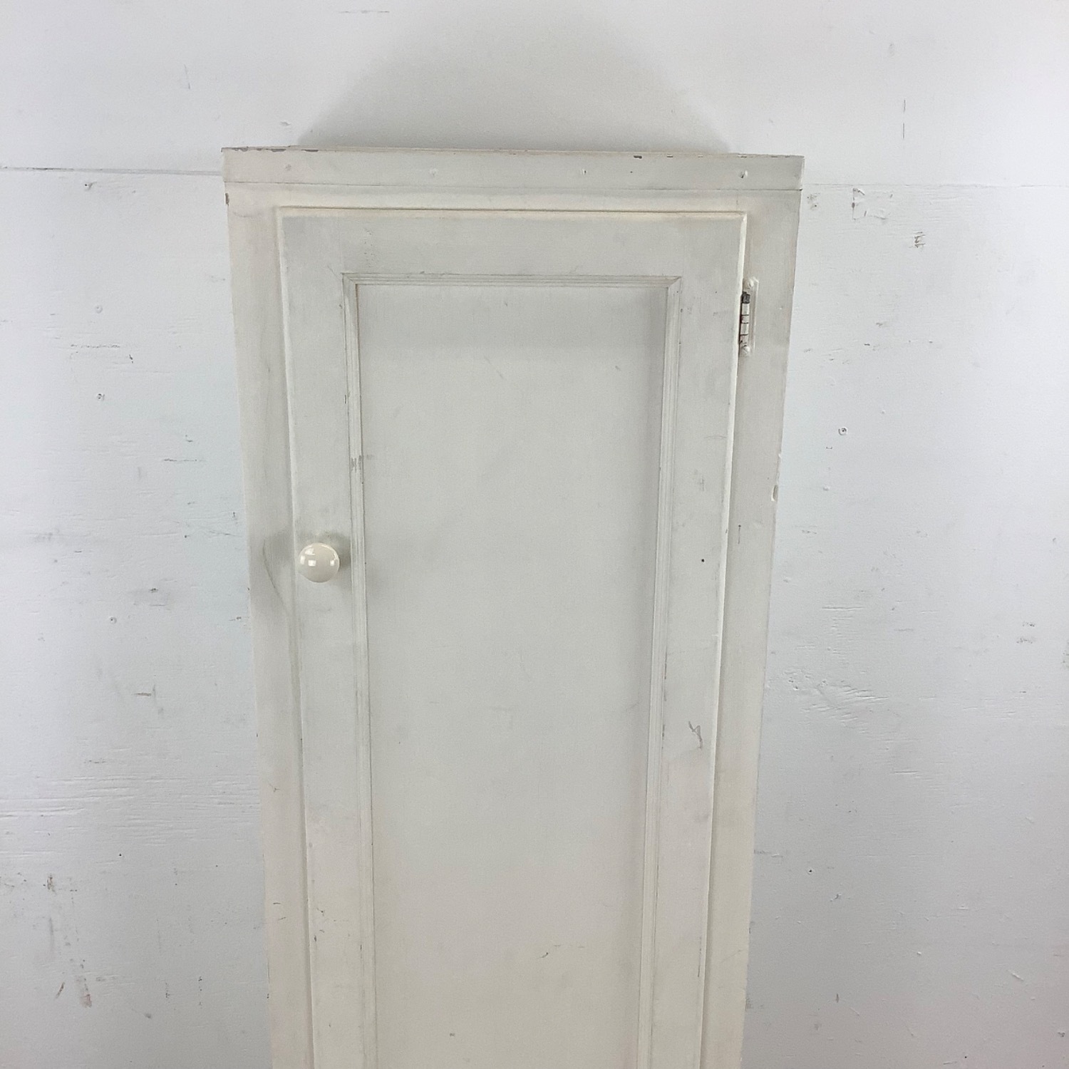 Antique White Storage Cabinet Bonnetiere - image-6