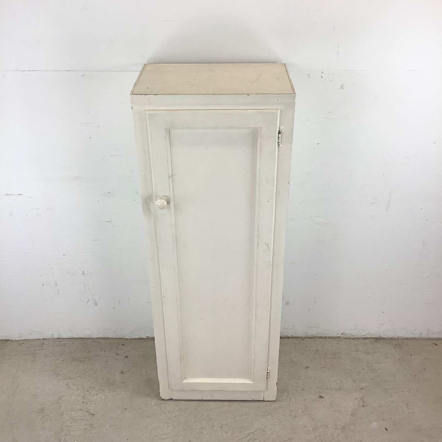 Antique White Storage Cabinet Bonnetiere - image-21