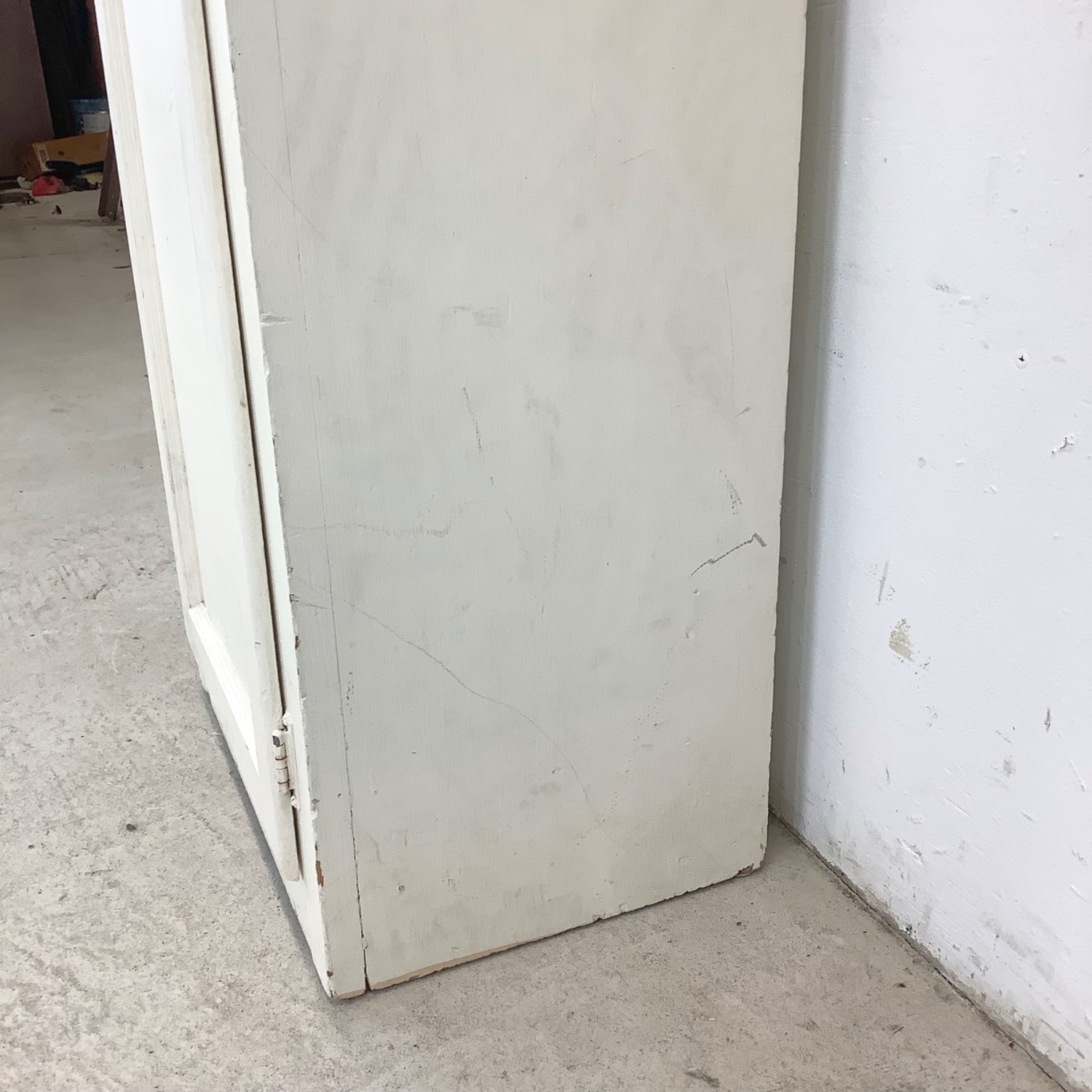Antique White Storage Cabinet Bonnetiere - image-13