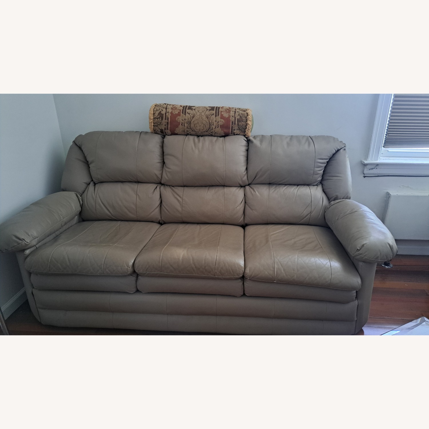 Macy's Light Gray Sleeper Sofa - image-3